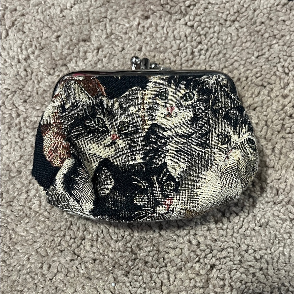 Cat Tapestry Coin Purse